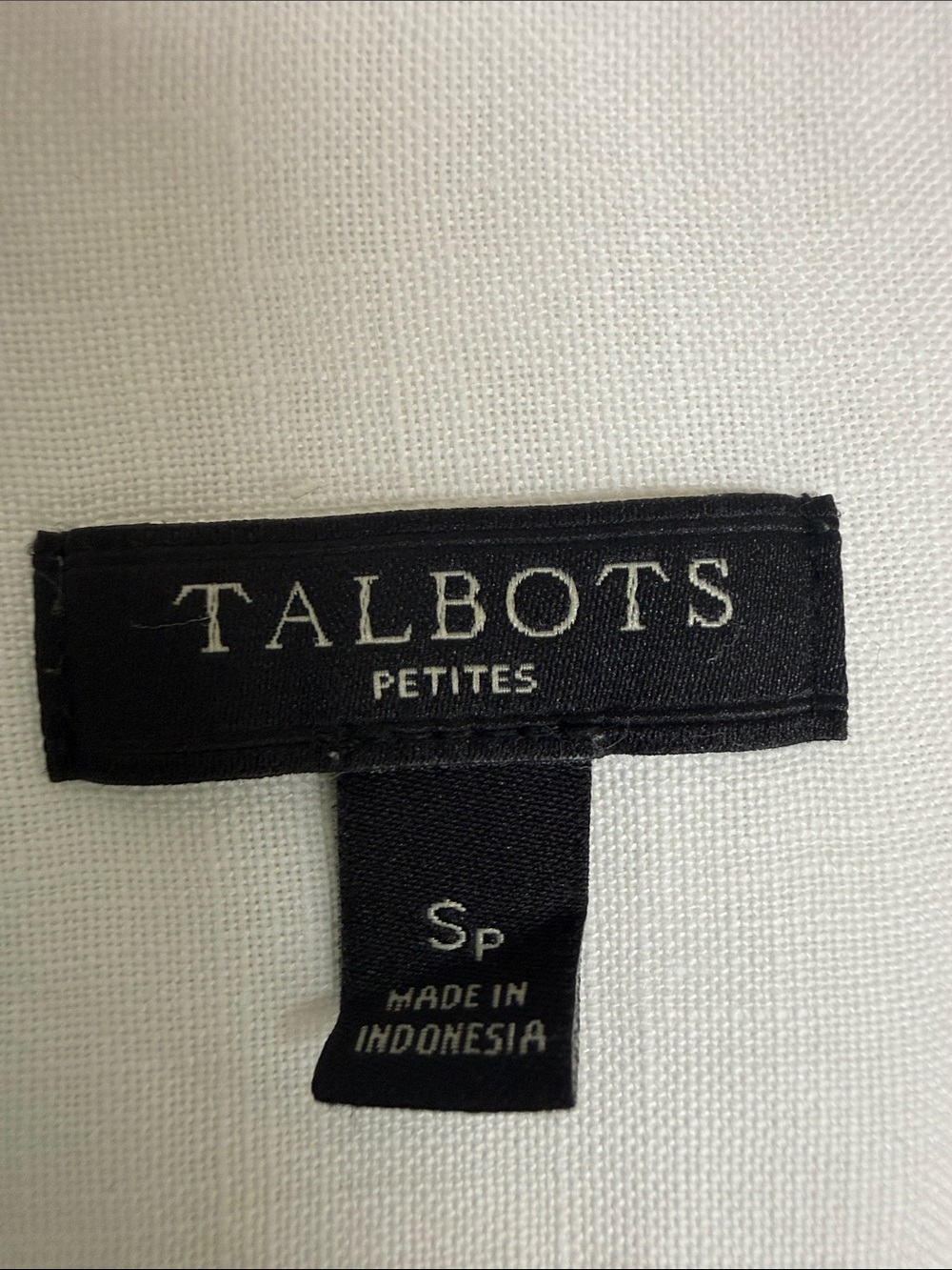 Talbots Linen White Eyelet Button-Up - Picture 2 of 7